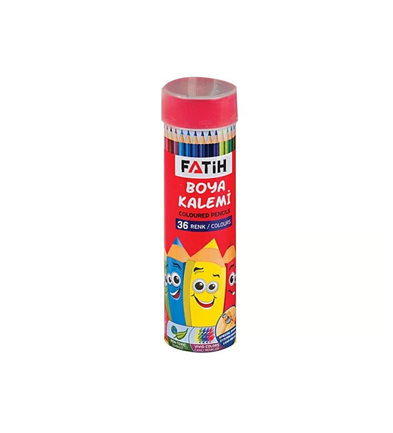 Fatih Metal Tüp Kuru Boya Kalemi 36 Renk Tam Boy - 2