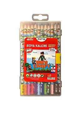 Fatih Mini Craft Plastik Kutu Kuru Boya Kalemi 12 Renk Tam Boy - Fatih (1)