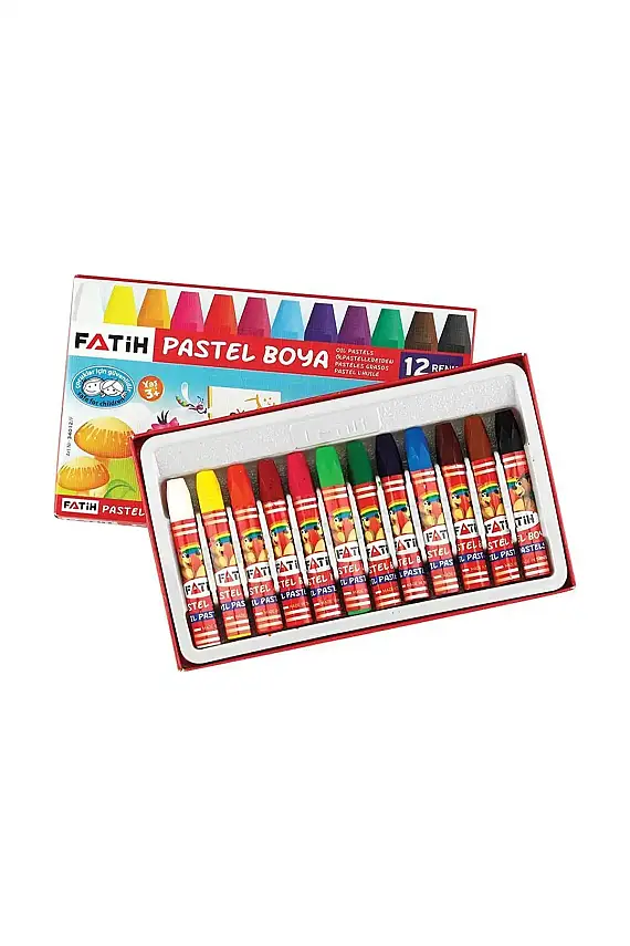 Fatih Oil Pastel Boya Karton Kutu 12 Renk - 1