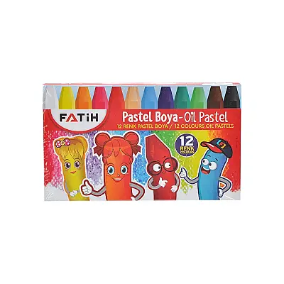 Fatih Oil Pastel Boya Karton Kutu 12 Renk - Fatih (1)