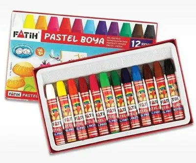 Fatih Oil Pastel Boya Karton Kutu 12 Renk - 2