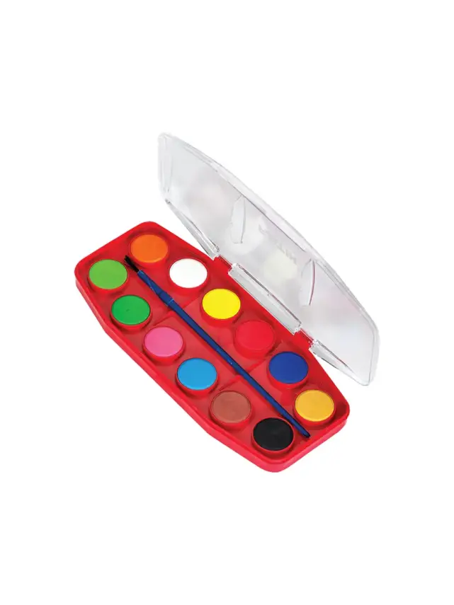 Fatih Sulu Boya 12 Renk Büyük Boy F-12 - 1