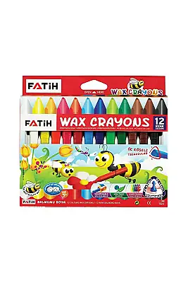 Fatih Üçgen Mum Boya 12 Renk Tam Boy - 1
