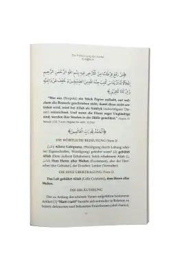 Fatiha Tefsiri Almanca - Ciltli - Ahıska Yayınevi (1)