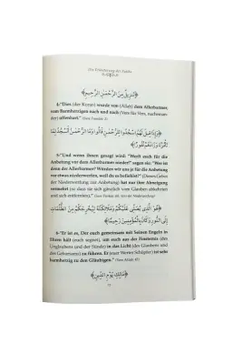 Fatiha Tefsiri Almanca - Karton Kapak - Ahıska Yayınevi (1)
