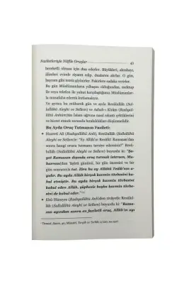 Faziletleriyle Nafile Oruçlar - 4