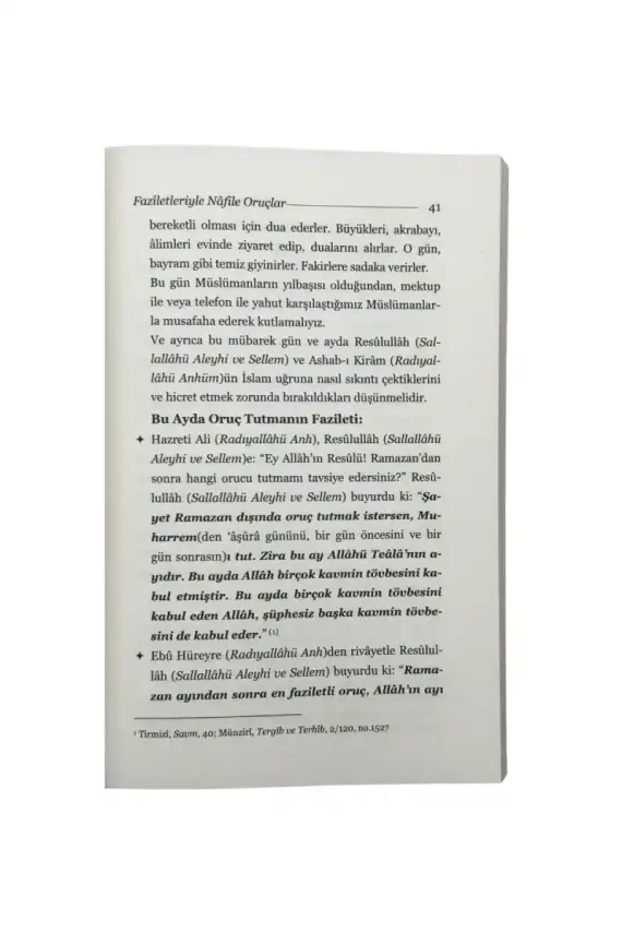 Faziletleriyle Nafile Oruçlar - 4