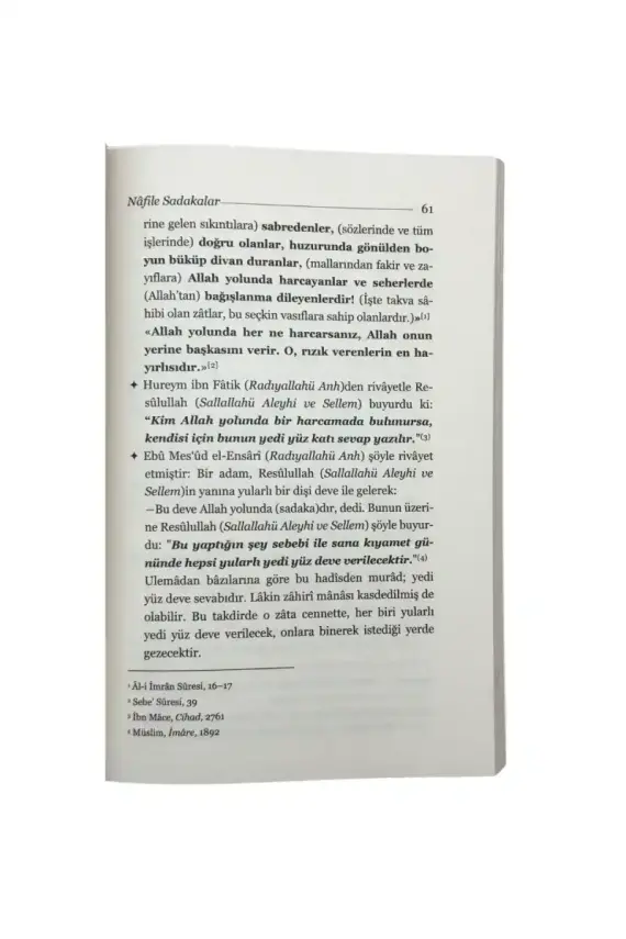 Faziletleriyle Nafile Sadakalar - 4