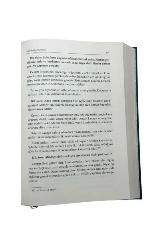 Fıkhi Suallere Cevaplar 1. Cilt - 3