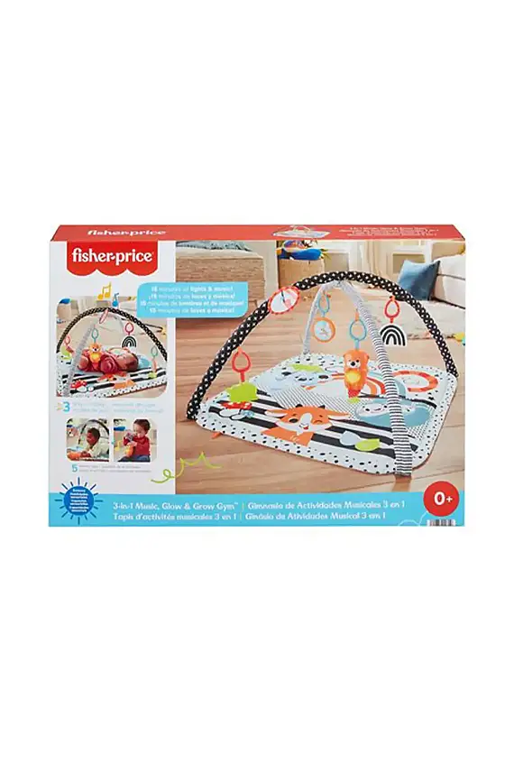 Fisher Price Neşeli Hayvanlar 3 ü 1 Arada Jimnastik Merkezi - 1