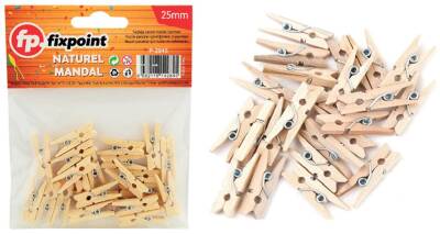 Fıxpoınt P-2845 Mini Mandal Naturel 12X48 - 2