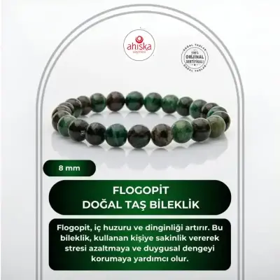 Flogopit 8mm Doğal Taş Bileklik - 1