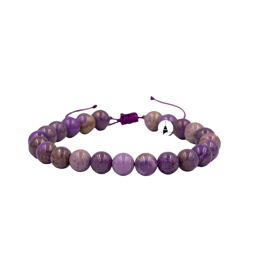 Fosfosiderit 8mm Merdiven Kapama Doğal Taş Bileklik - 2