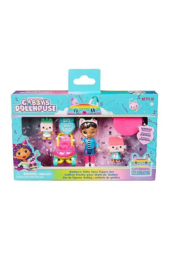Gabbys Dollhouse Kedi Bakımı Figür Seti - 1