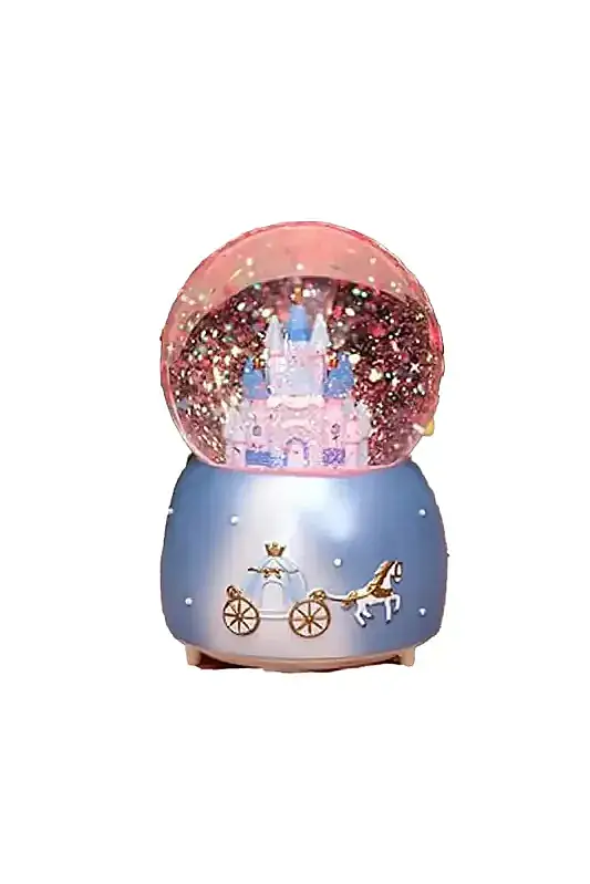 Giftzen Küçük Kar Küresi Dönen Işıklı - 1