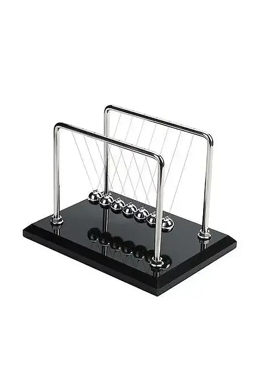 Giftzen Metal Masaüstü Süs Denge Topları Newton Pool - 1