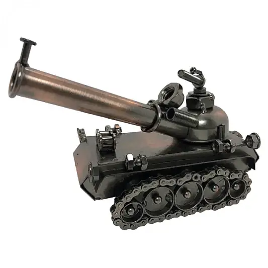Giftzen Metal Masaüstü Süs Tank - 2