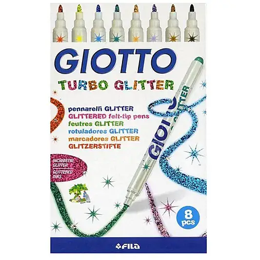 Giotto Keçeli Kalem Turbo Glıtter Simli - 1