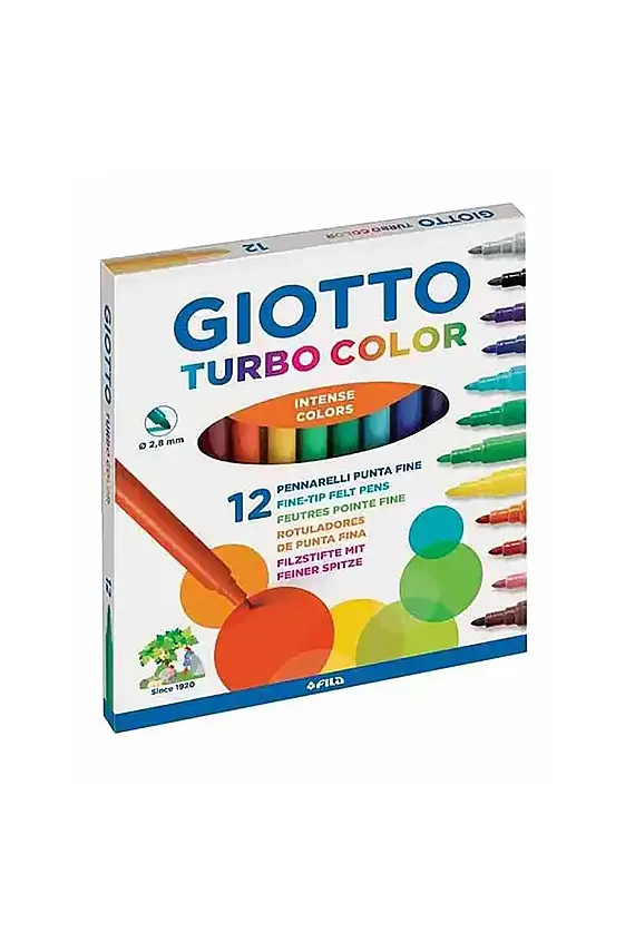 Giotto Turbo Color Keçeli Kalem 12 Li - 1
