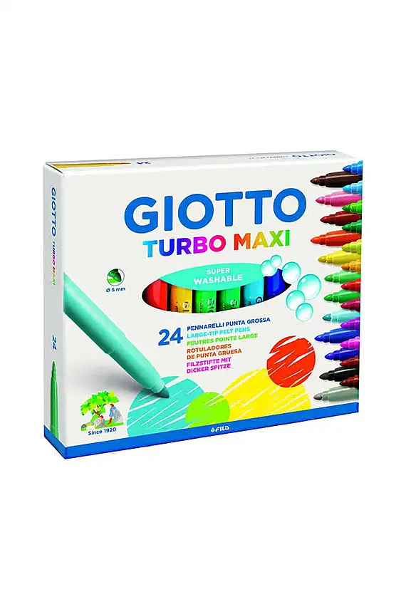 Giotto Turbo Maxi Keçeli Kalem 24 Lü - 1