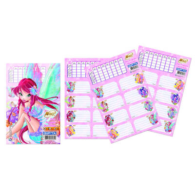 Gıpta 3130 Winx Ders Prog.Okul Etiketi 16X24 3Yp - Gıpta
