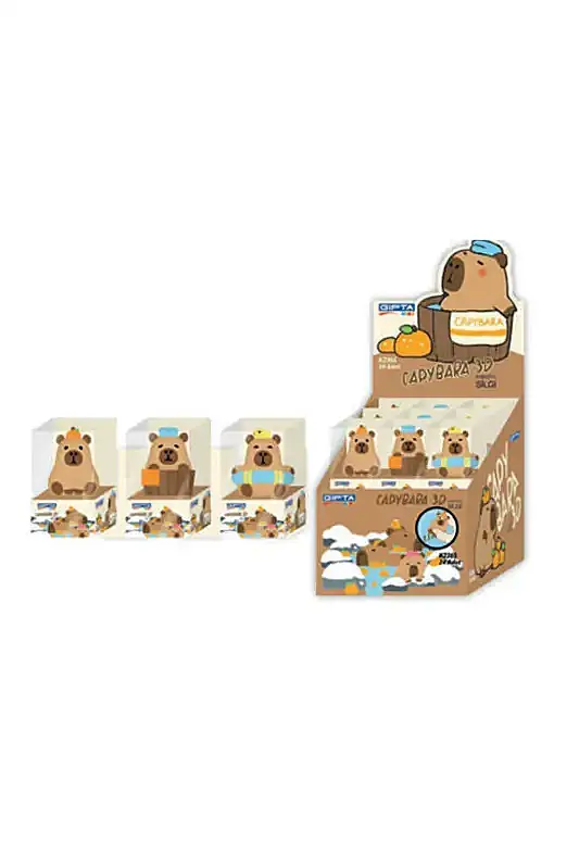 Gıpta Capybara Figürlü 3D Silgi - 2