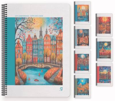Gıpta City Kareli Defter 60 Yp A4 Sert Kapak İp Dkş - 3