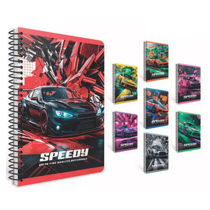 Gıpta Cloudy Çizgili Defter 100 Yp 16x16 Sert Kapak Spiralli - 1