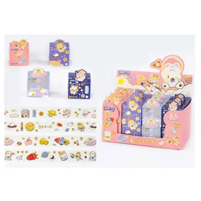 Gıpta Cute Animal Sticker Bant 4 Tasarım Karışık - 1