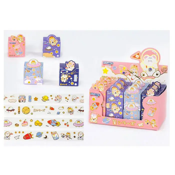 Gıpta Cute Animal Sticker Bant 4 Tasarım Karışık - 1