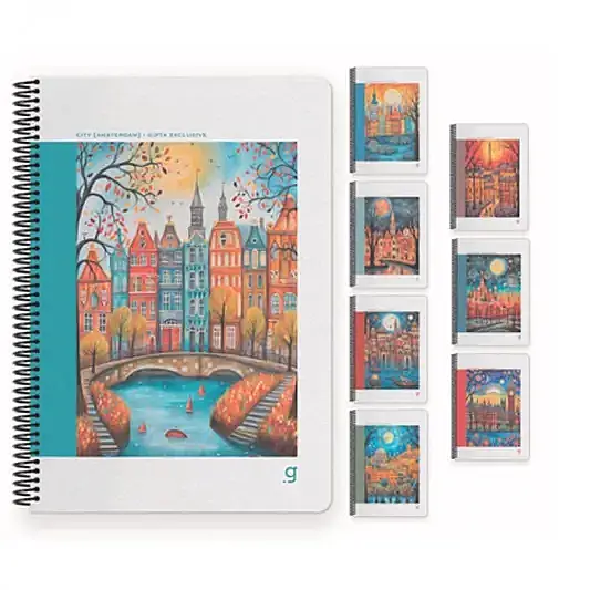 Gıpta Defter City Çizgili 80 Yp 17x24 Sert Kapak Spiralli - 2