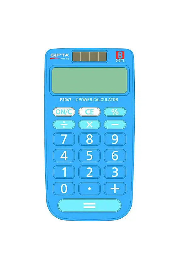 Gıpta Hesap Makinesi 12 Hane Küçük Masa Tipi Stand - 1