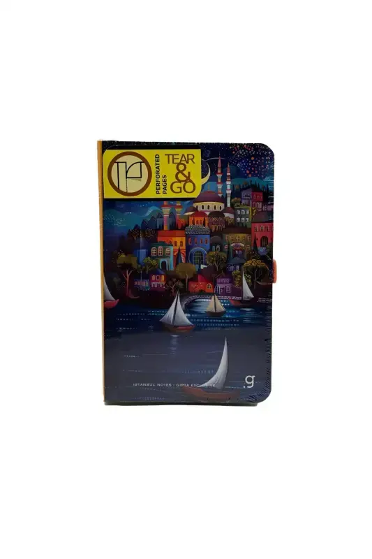 Gıpta İstanbul Düz Defter 80 Yp 9 x 14 Sert Kapak - 1
