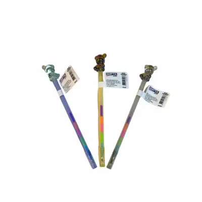 Gıpta Kids Bear Raınbow Ayıcık Başlıklı Renkli Tükenmez Kalem - 4