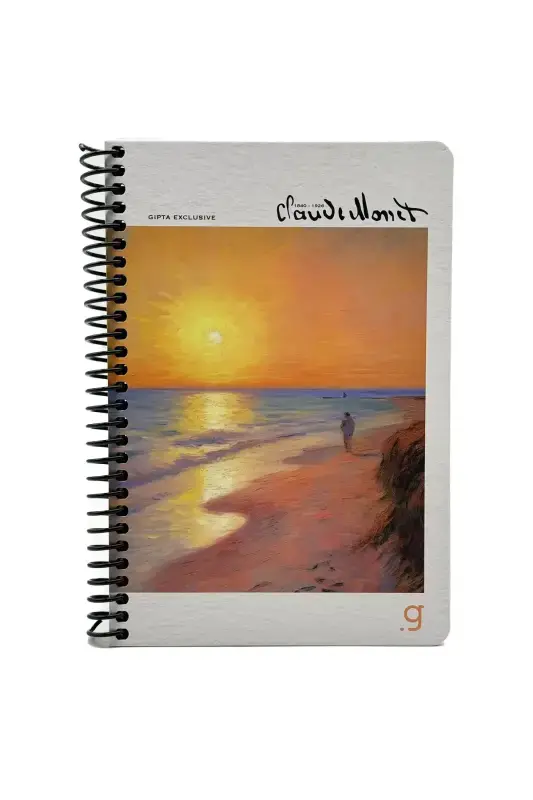Gıpta Monet Çizgili Defter 100 Yp 17 x 24 Sert Kapak Spiralli - 1
