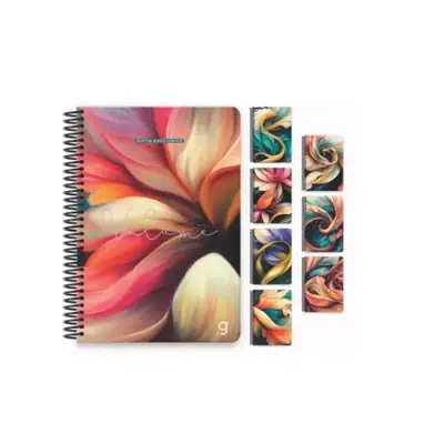 Gıpta Monet Çizgili Defter 100 Yp 17x24 Sert Kapak Spiralli - 1