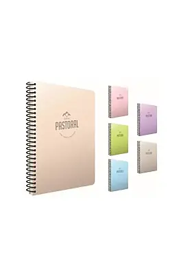 Gıpta Pastoral Kareli Defter 120 Yp A4 Plastik Kapak Spiralli - 1
