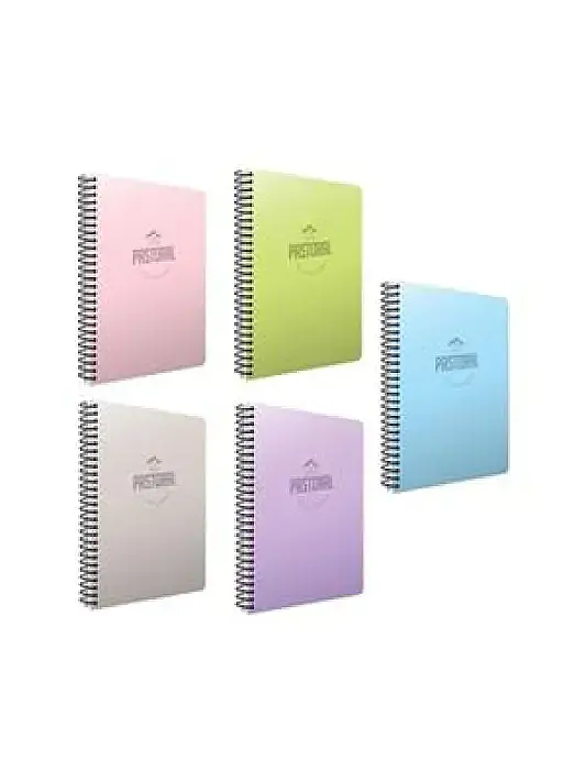 Gıpta Pastoral Kareli Defter 40 Yp A4 Plastik Kapak Spiralli - 1