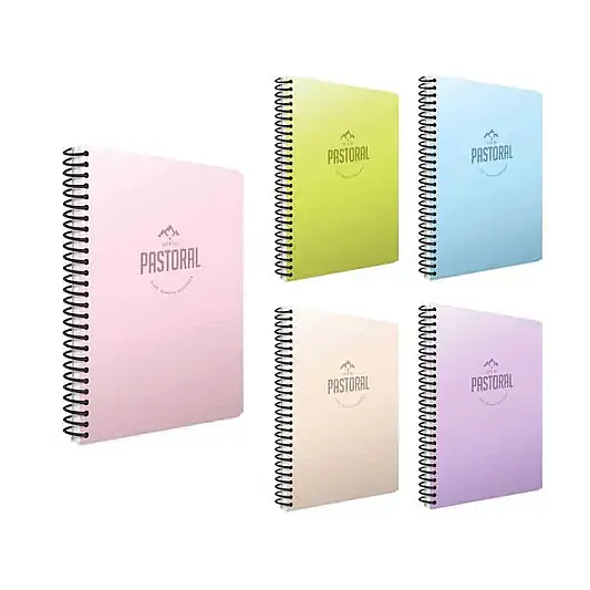 Gıpta Pastoral Kareli Defter 60 Yp 17 x 24 Plastik Kapak Spiralli - 2