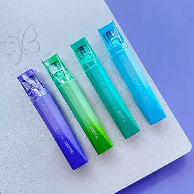 Gıpta Pick Pen Shine Fosforlu Markör 4 Lü Kalem Seti Mor Yeşil Mavi Deniz Mavi - 1