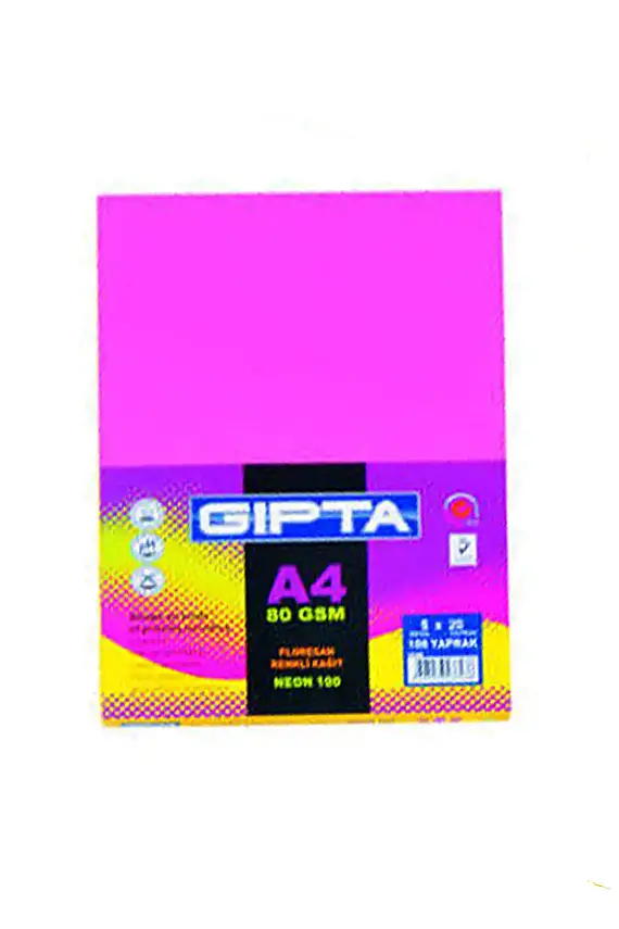 Gıpta Renkli Fotokopi Kağıdı Pastel Renk 50 Li - 1