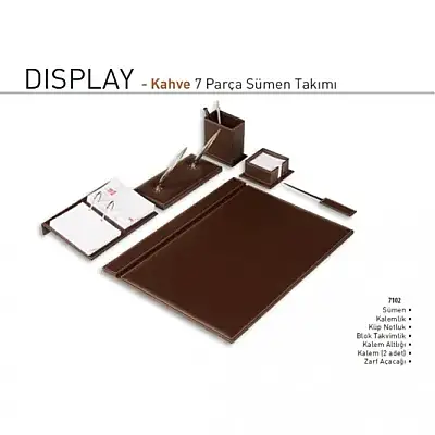 Gıpta Sümen Takımı 7 Parça Kahverengi 7102 - Gıpta (1)