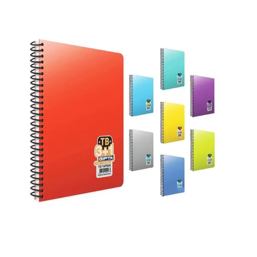 Gıpta Tb Defter 150 Yp A4 3+1 Pastoral Spiralli - 2