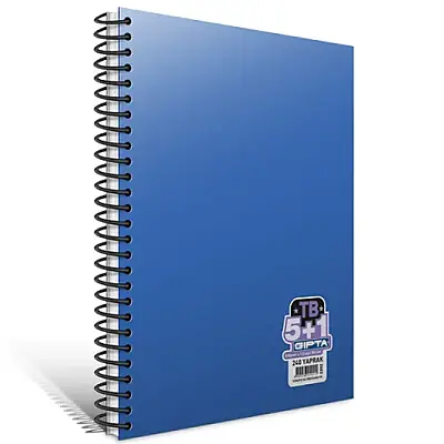 Gıpta Tb Defter 240 Yp A4 5+1 Pastoral Spiralli - Gıpta (1)