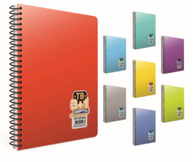 Gıpta Tb Defter 280 Yp A4 5+2 Pastoral Spiralli - Gıpta