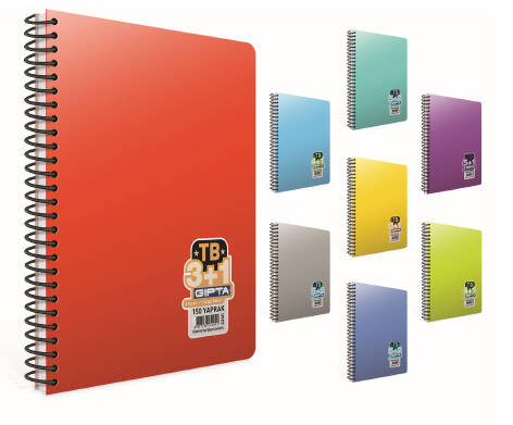 Gıpta Tb Defter 280 Yp A4 5+2 Pastoral Spiralli - 1