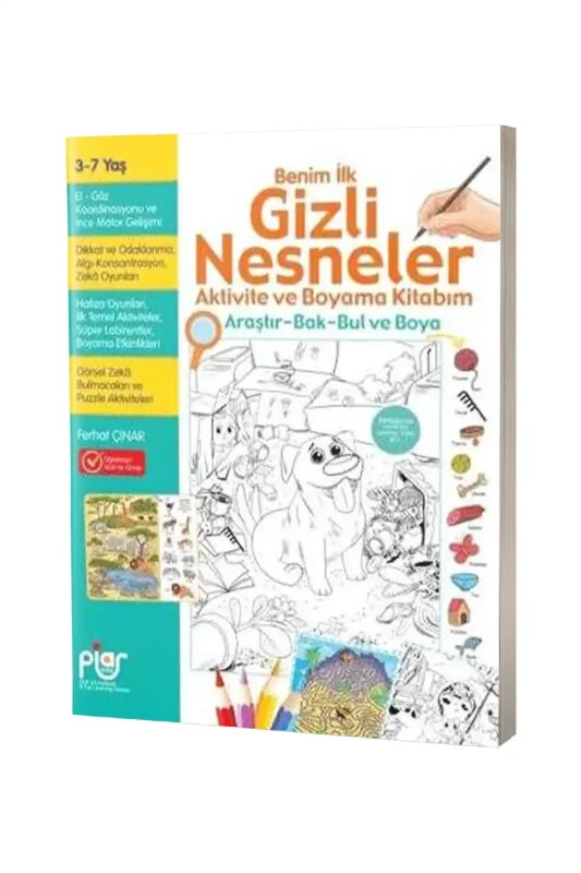 Gizli Nesneler Aktivite ve Boyama Kitabım - Piar Kids