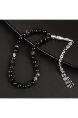 Golden Obsidyen Doğal Taş Tesbih 33lük - 8mm - 3