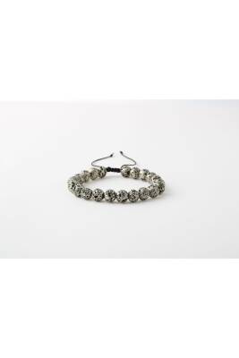 Gri Lav Taşı 8mm Merdiven Kapama Doğal Taş Bileklik - Osmanlı Doğaltaş