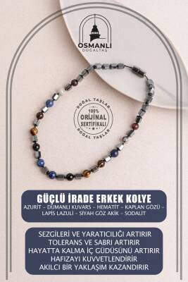 Güçlü İrade Doğal Taş Erkek Kolye - Osmanlı Doğaltaş